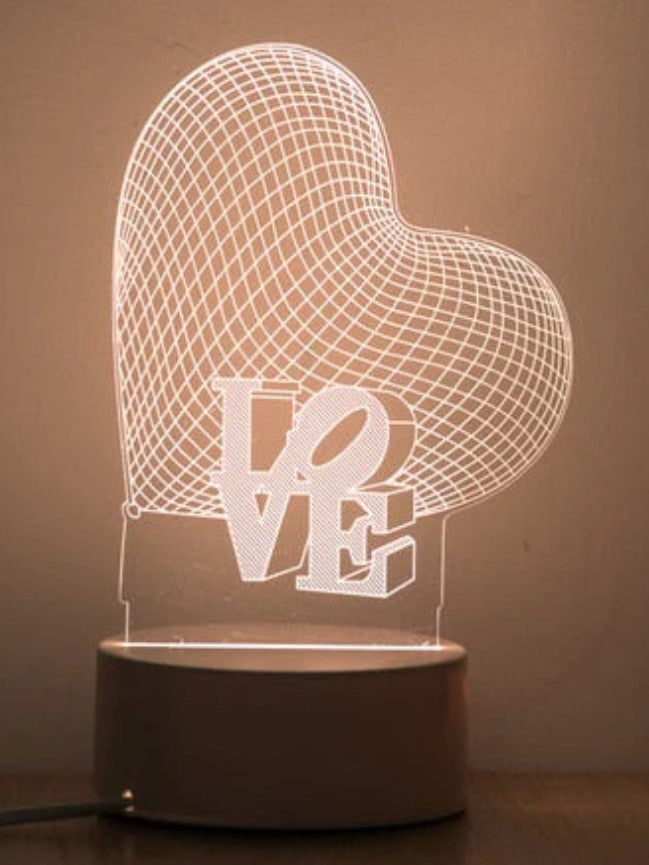 3-D Heart Love Lamp